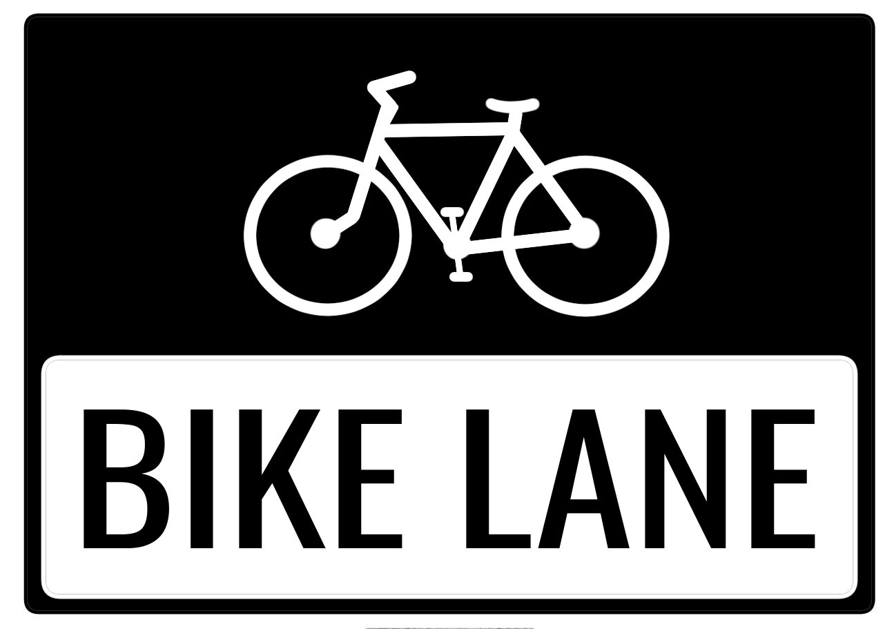 bike lane sign