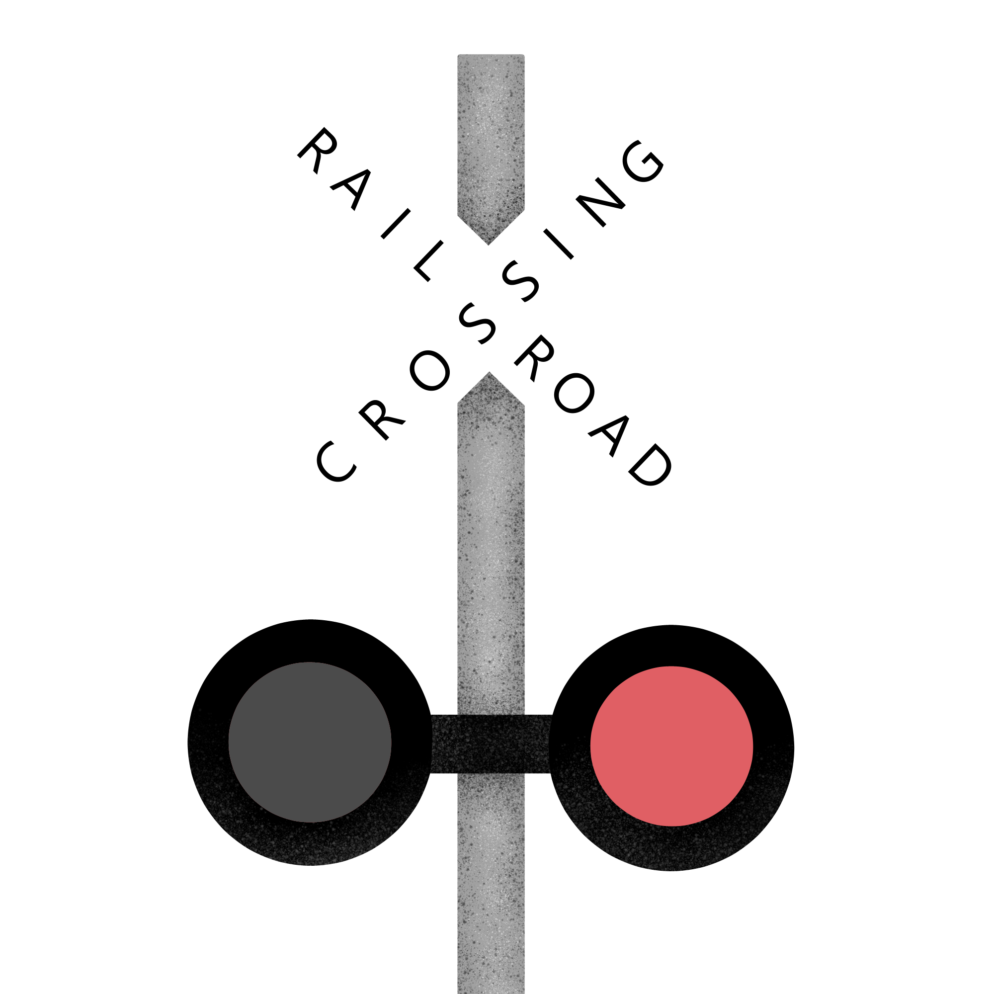railroad crossing sign